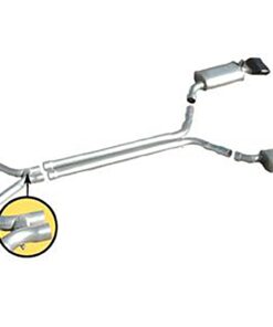 324148 92-95 Straight pijp / True Dual Uitlaatsysteem met LT1 Magnaflow demper