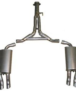 324185 86-90 Cat Back Uitlaatsysteem Gealuminiseerd met Reproduction demper
