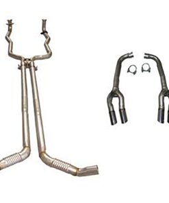 324339 84-91 Dubbele uitlaat met Dual Tip demper Eliminatoren