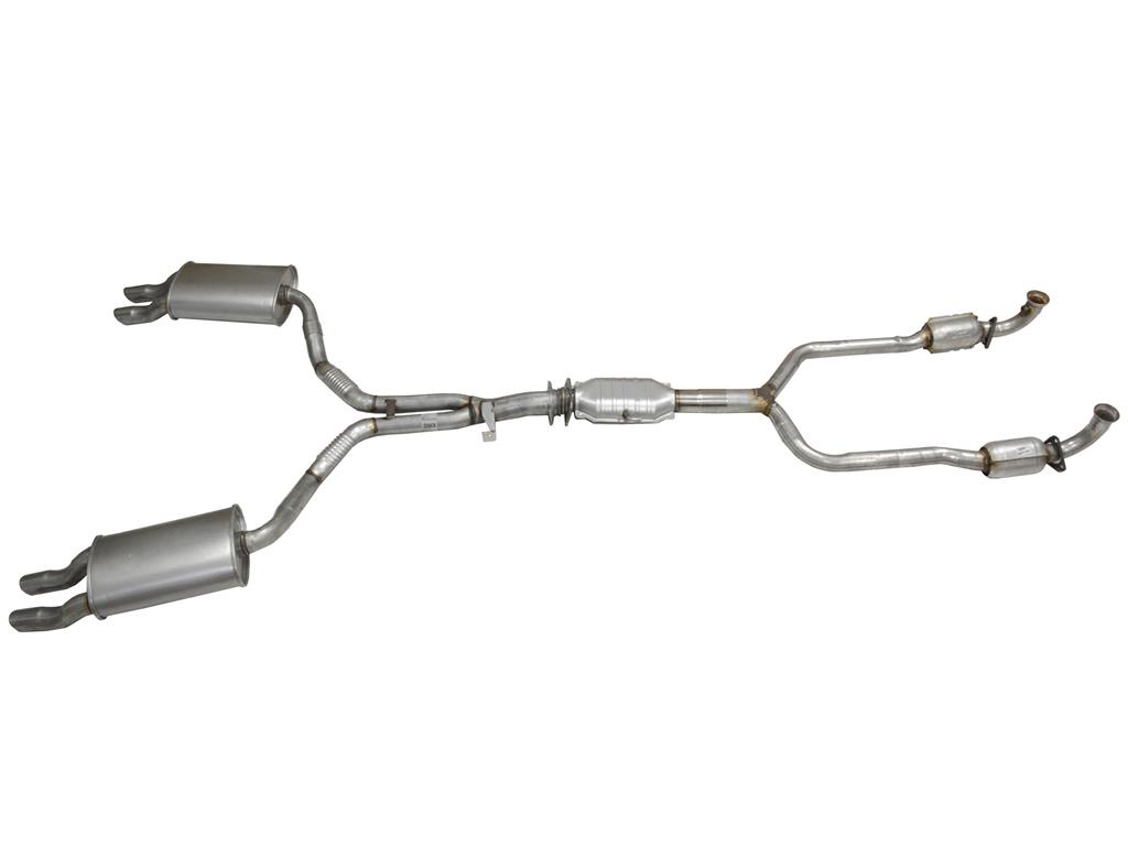324440 86-91 Uitlaatsysteem - met pre-converters - behalve ZR1