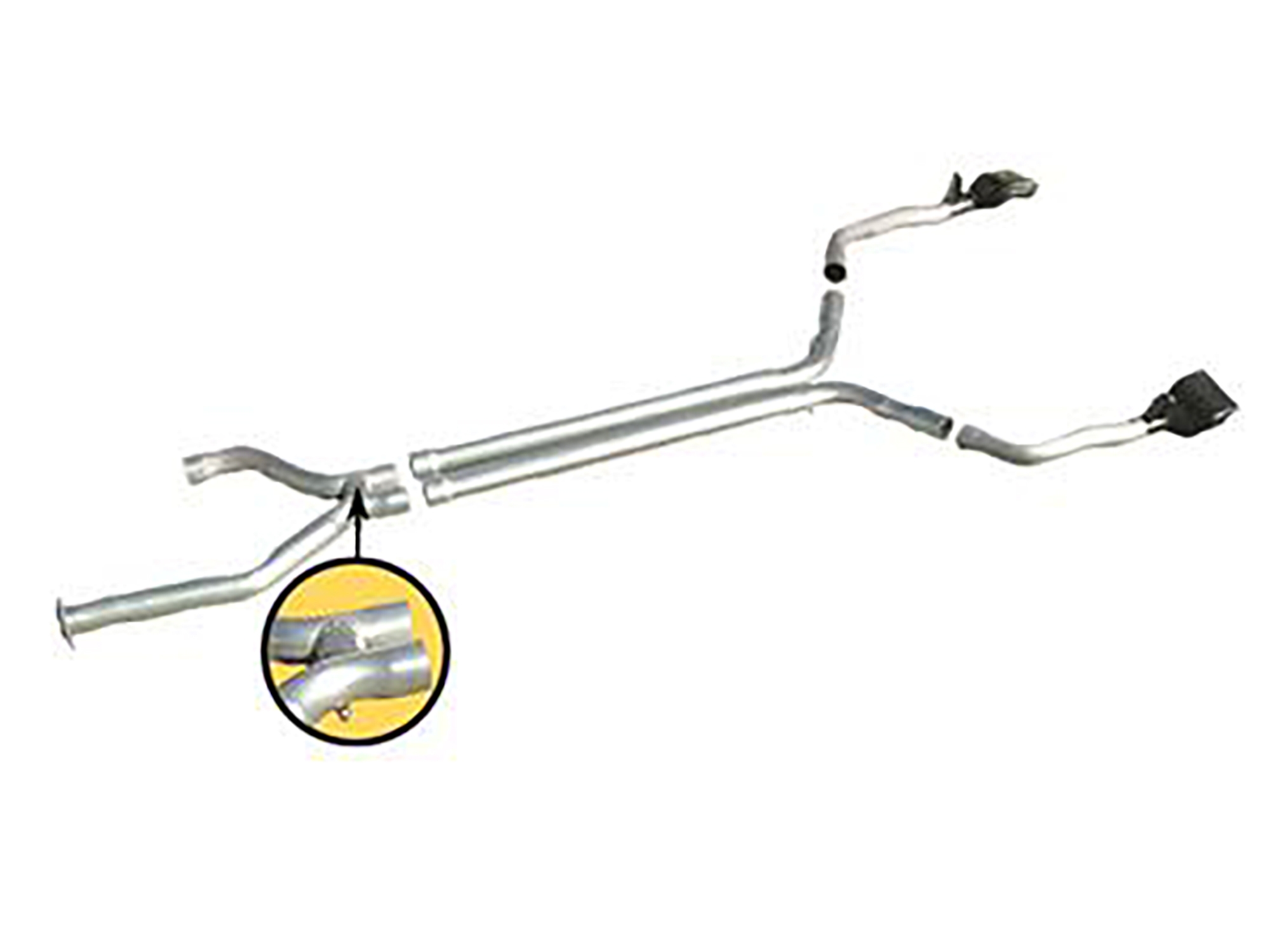 324498 96 Straight pijp / True Dual Uitlaatsysteem met LT1 demper Eliminatoren