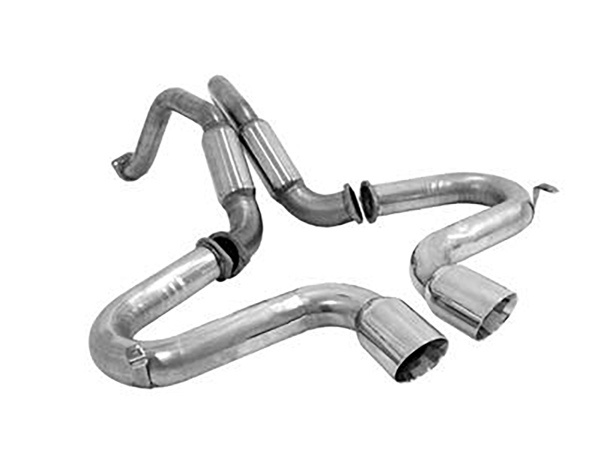 325026 97-04 B&B Bullet Mufflers met dubbele ronde tips (ND)