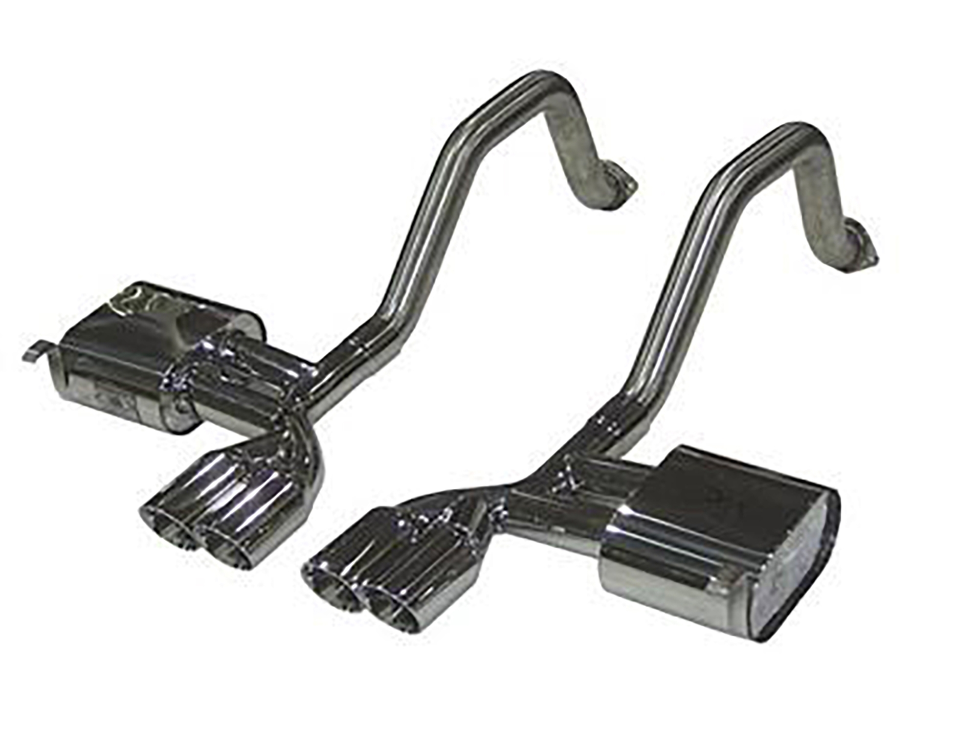 325074 97-04 B&B PRT Mufflers met quad ronde tips (ND)