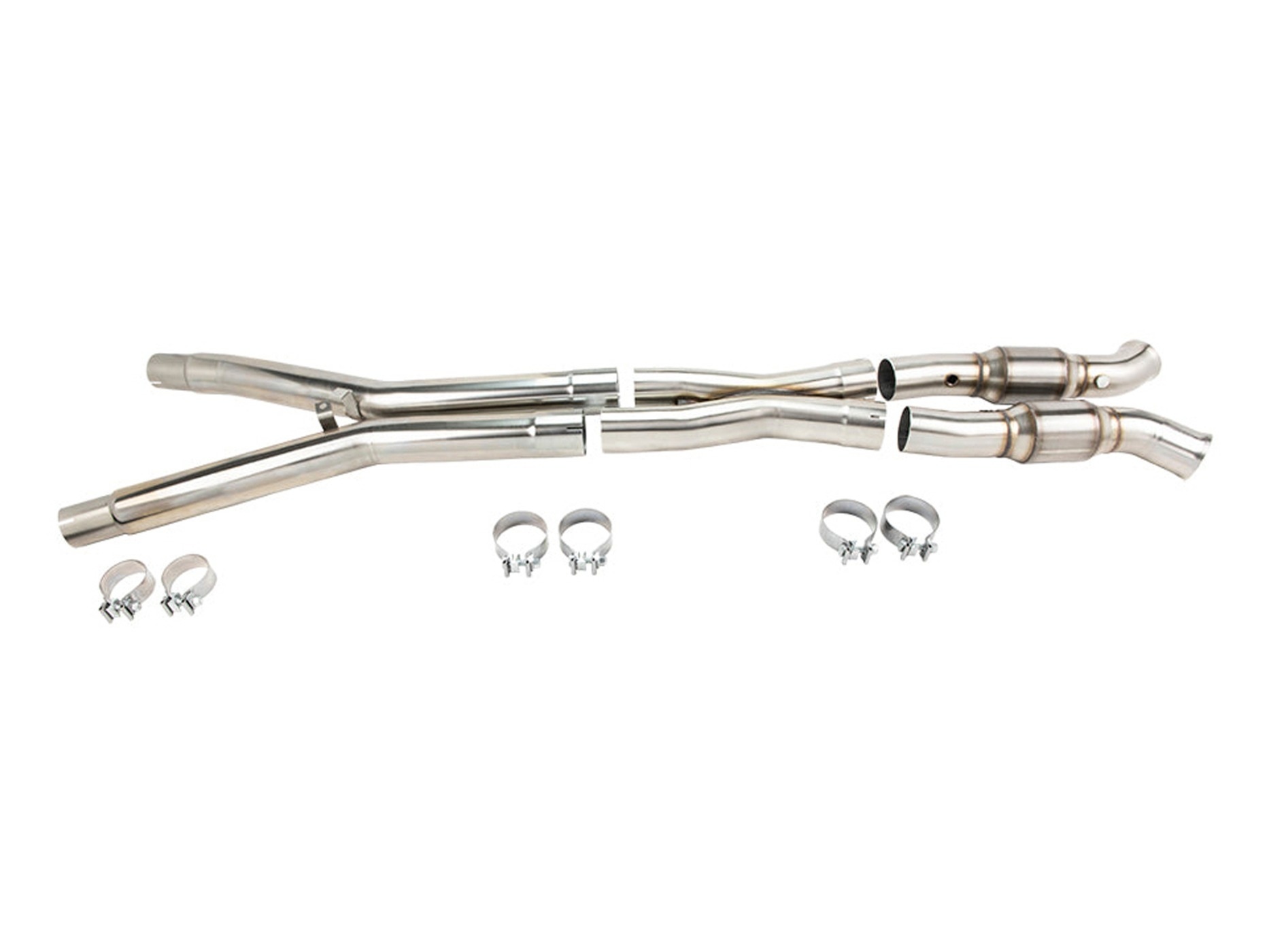 326027 2005-2008 C6 Kooks 3" RVS Catted Connection Pipes
