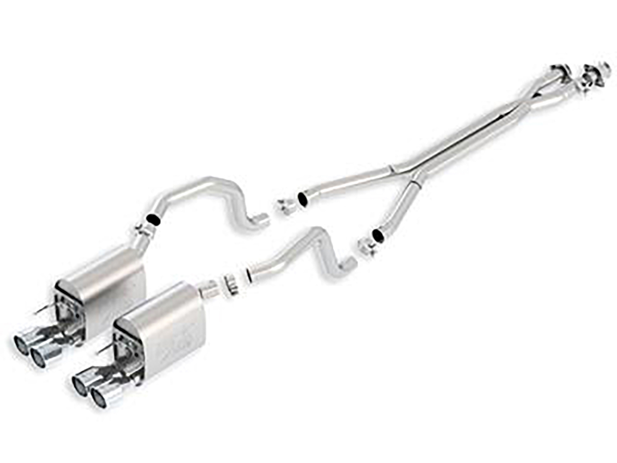 326036 09-11 Borla Atak Cat - Back uitlaat systeem met viervoudig rond Tip - LS3 (ND)