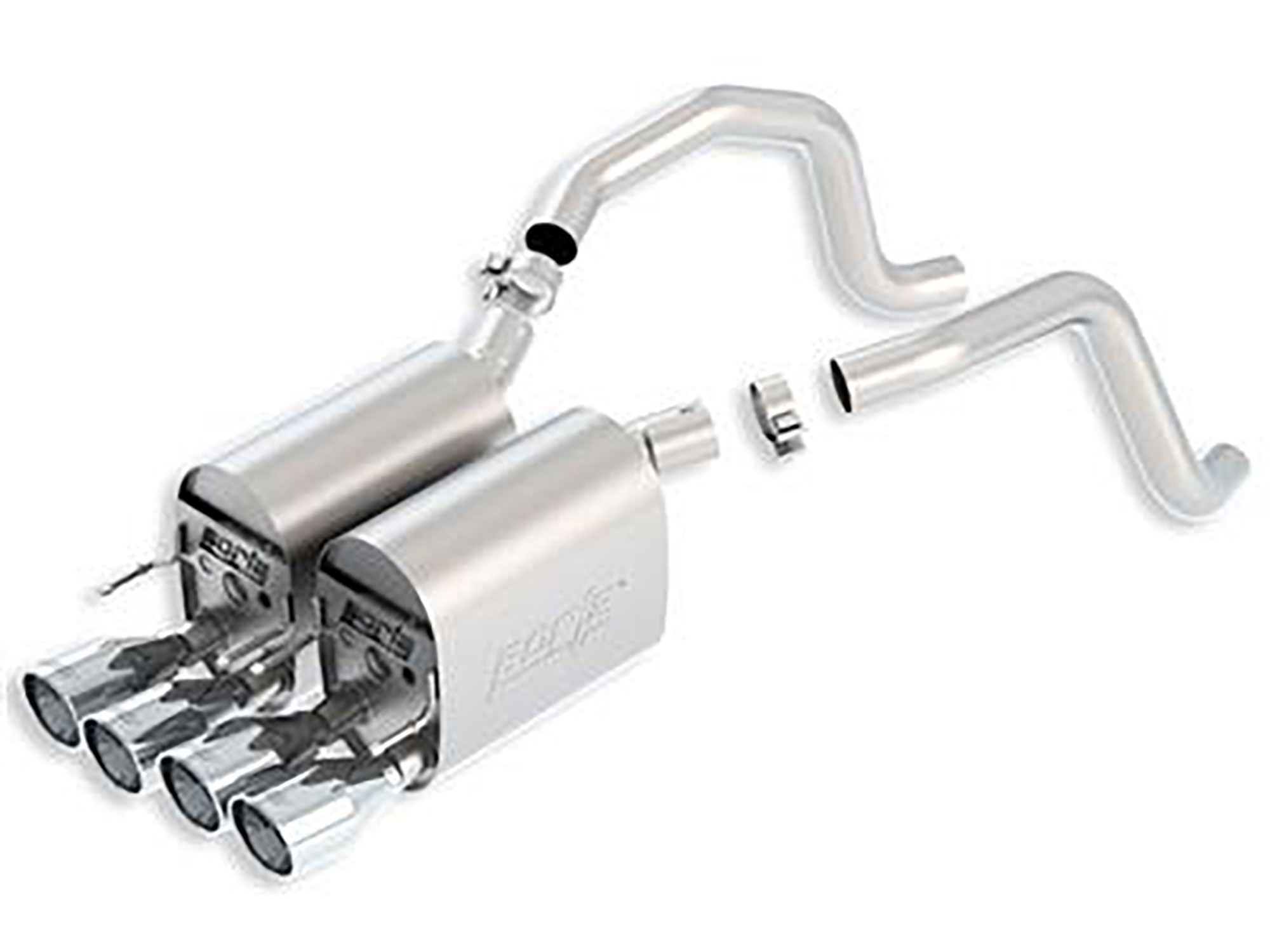 326038 05-08 Borla uitlaat Touring Muffler - behalve Z06 / ZR1 11814 (ND)