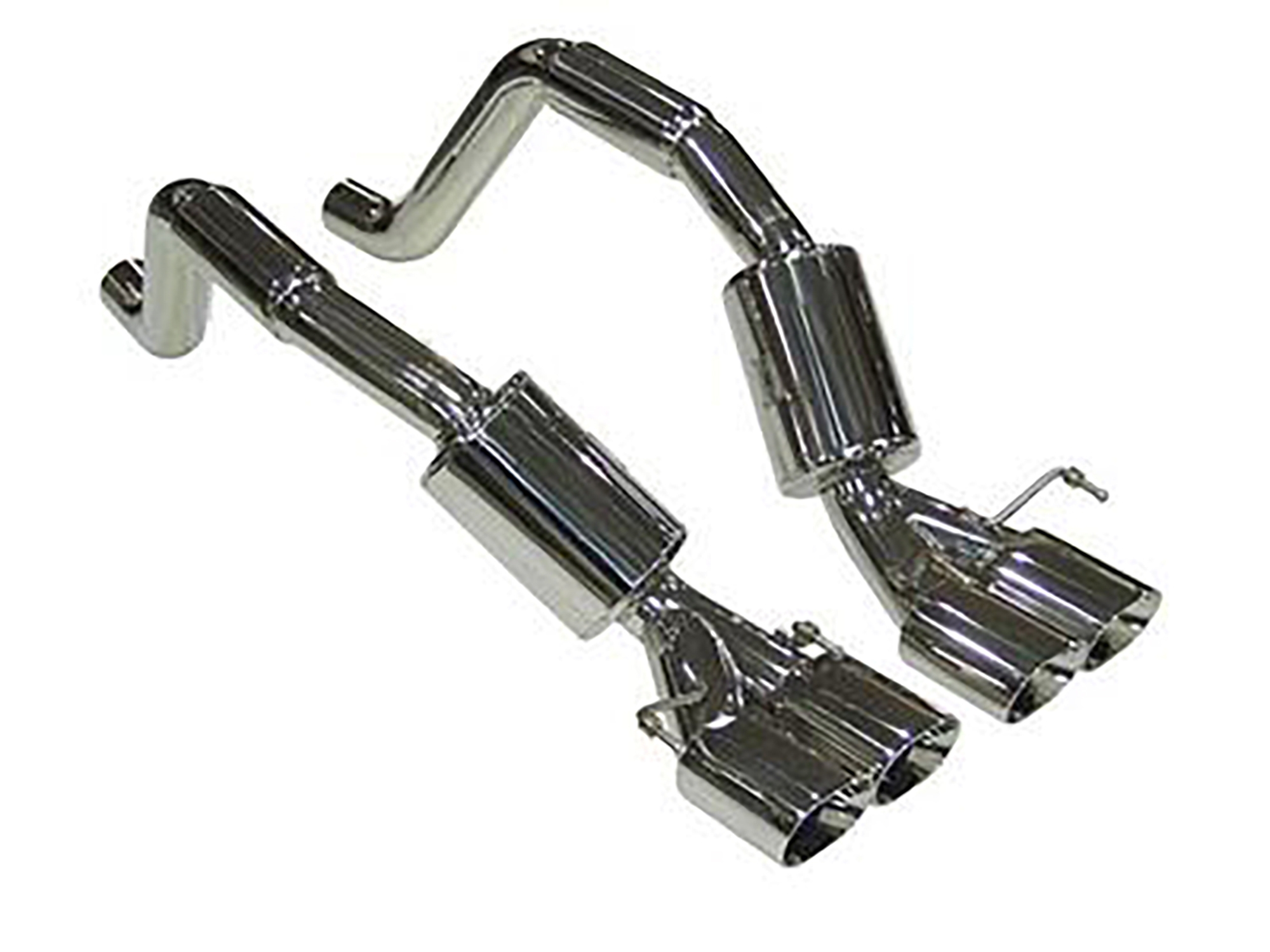 326063 06-12 B&B Z06 ZR1 Bullet dempers met viervoudig Oval eindstukken (ND)