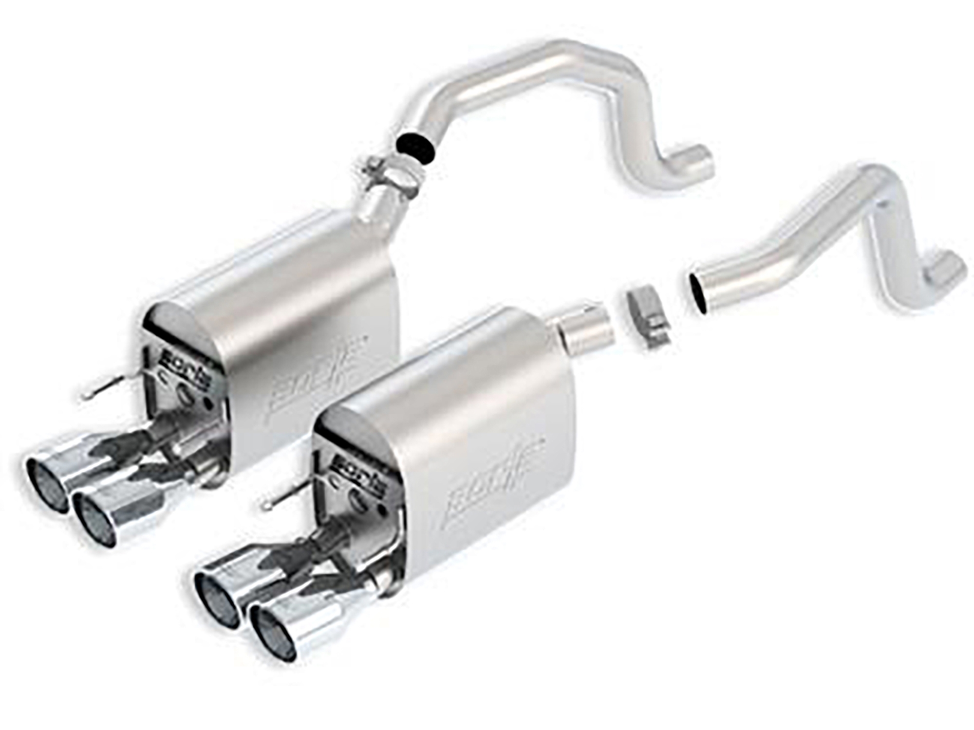326072 09-12 Borla uitlaat S-Type II / Stinger Muffler behalve Z06 / ZR1 11811 (ND)