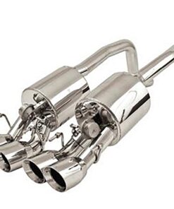 326163 08 B&B Fusion Muffler met NPP viervoudig rond eindstukken behalve Z06 ZR1 (ND)