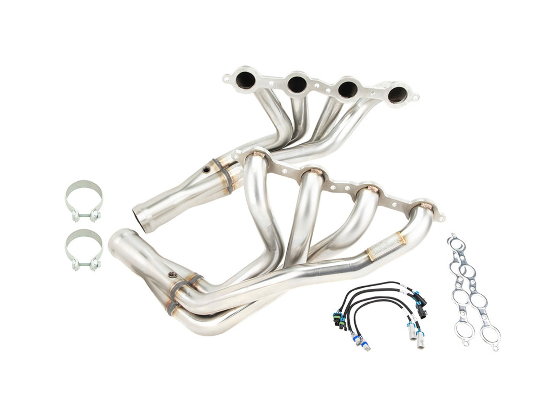 326196 2009-2013 C6 Kooks 1-7/8" RVS Headers & groen Catted X-pijp set