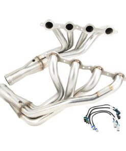 326207 2009-2013 C6 Kooks 1-3/4" RVS Headers & groen Catted X-pijp set