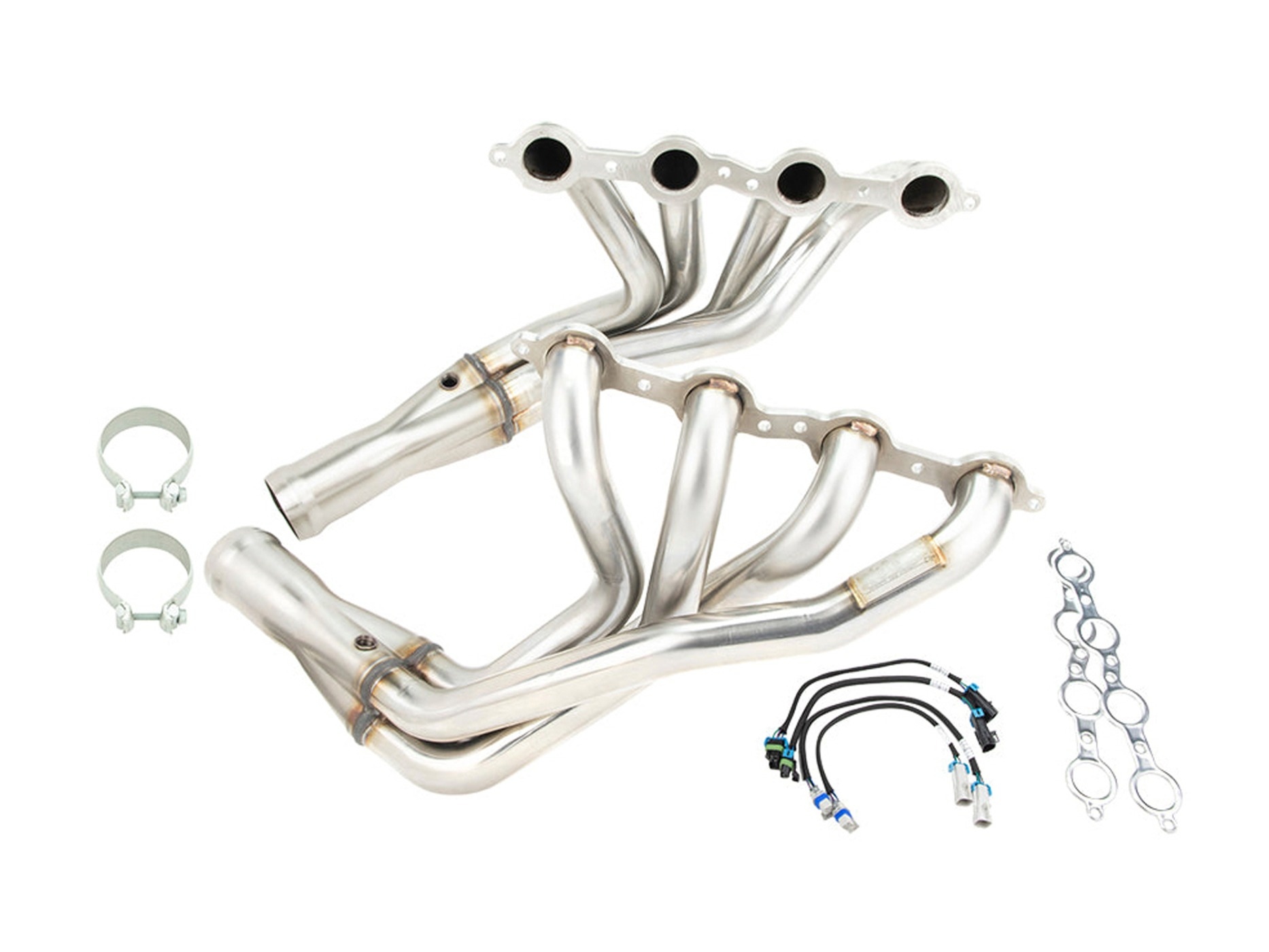 326207 2009-2013 C6 Kooks 1-3/4" RVS Headers & groen Catted X-pijp set