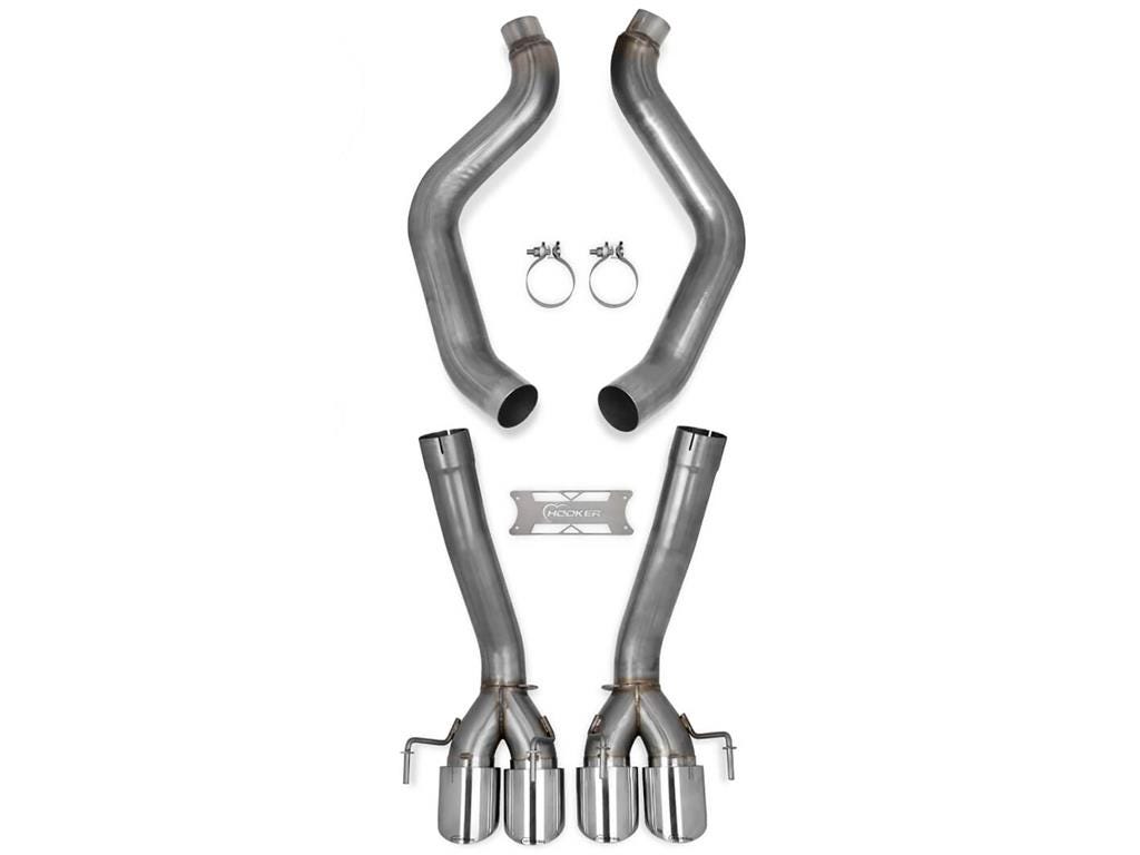 326253 2009-2013 Exc Z06 Hooker Blackheart as Back uitlaat Muffler Eliminators - (ND)