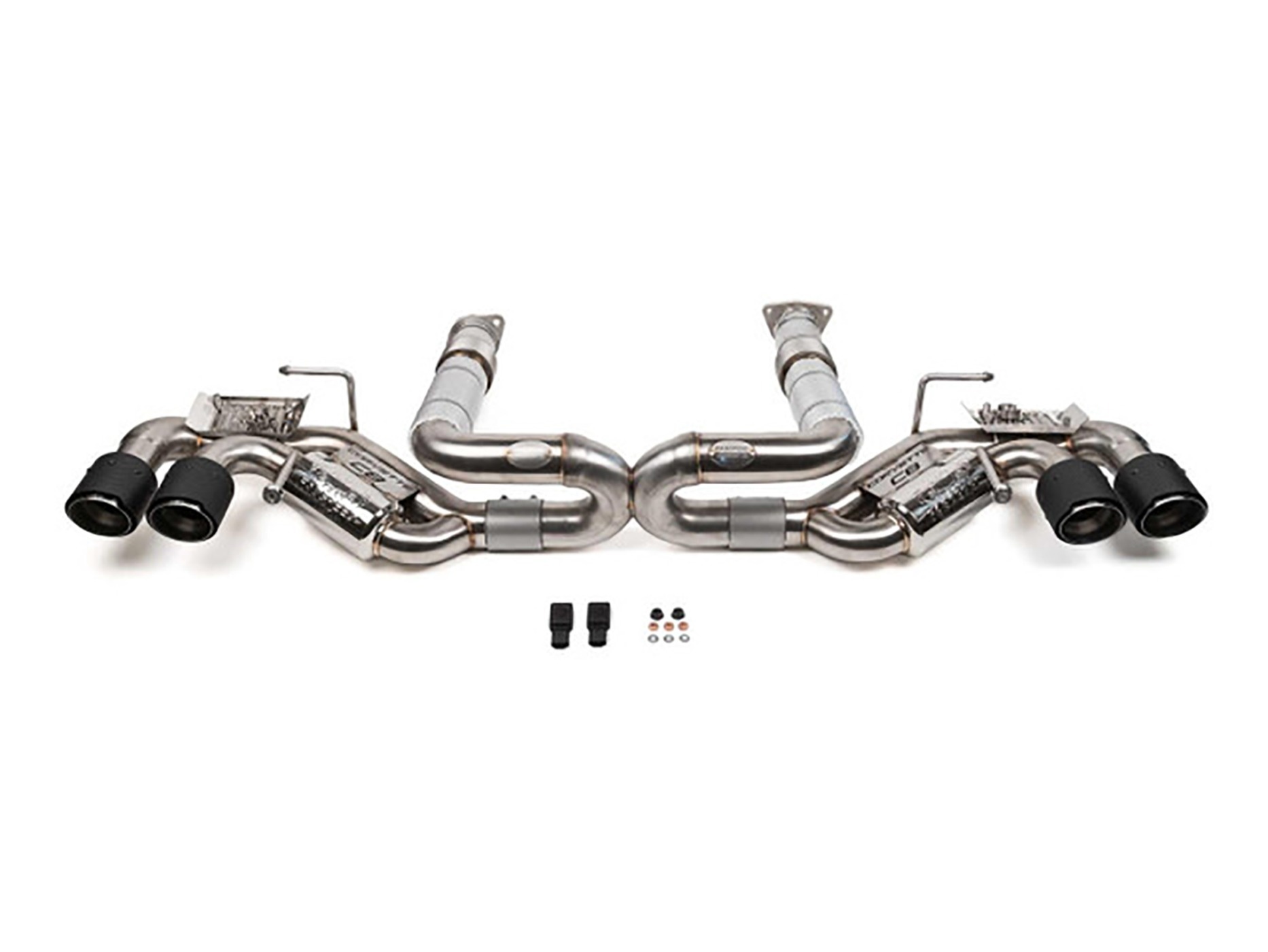 328407 2020-2025 Fabspeed Valvetronic Maxflo uitlaat systeem Satin zwart eindstukken