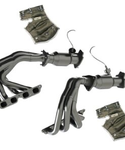 328476 2023-2025 C8 Kooks 1-7/8" RVS Headers & groen Catted Connection set