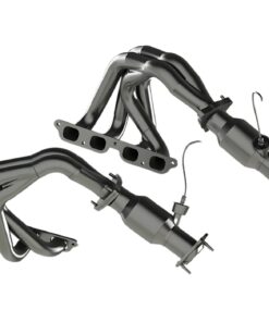 328477 2023-2025 C8 Kooks 1-7/8" RVS Headers & groen Catted Connection set