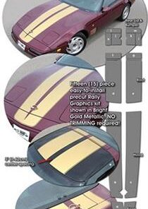 334249 84-96 Coupe Rally Stripe Kit - 17 stuks (ND)