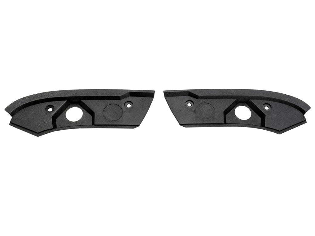 334476 89-96 Windschild Header Einde Vormingen / Latch Trim Plates - paar (ND)