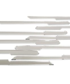 334555 95-96 spatbord Louver Accent - Chrome Mirror Finish