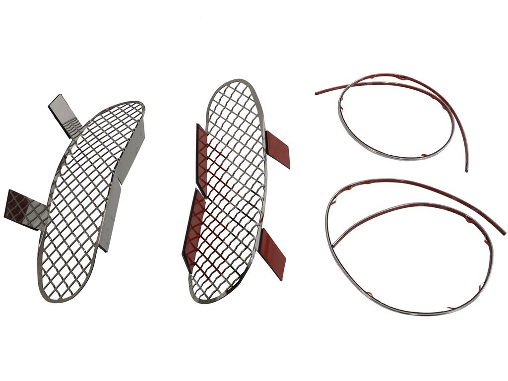 335064 97-04 Side Vent Grille - Laser Mesh Roestvrij staal - Paar