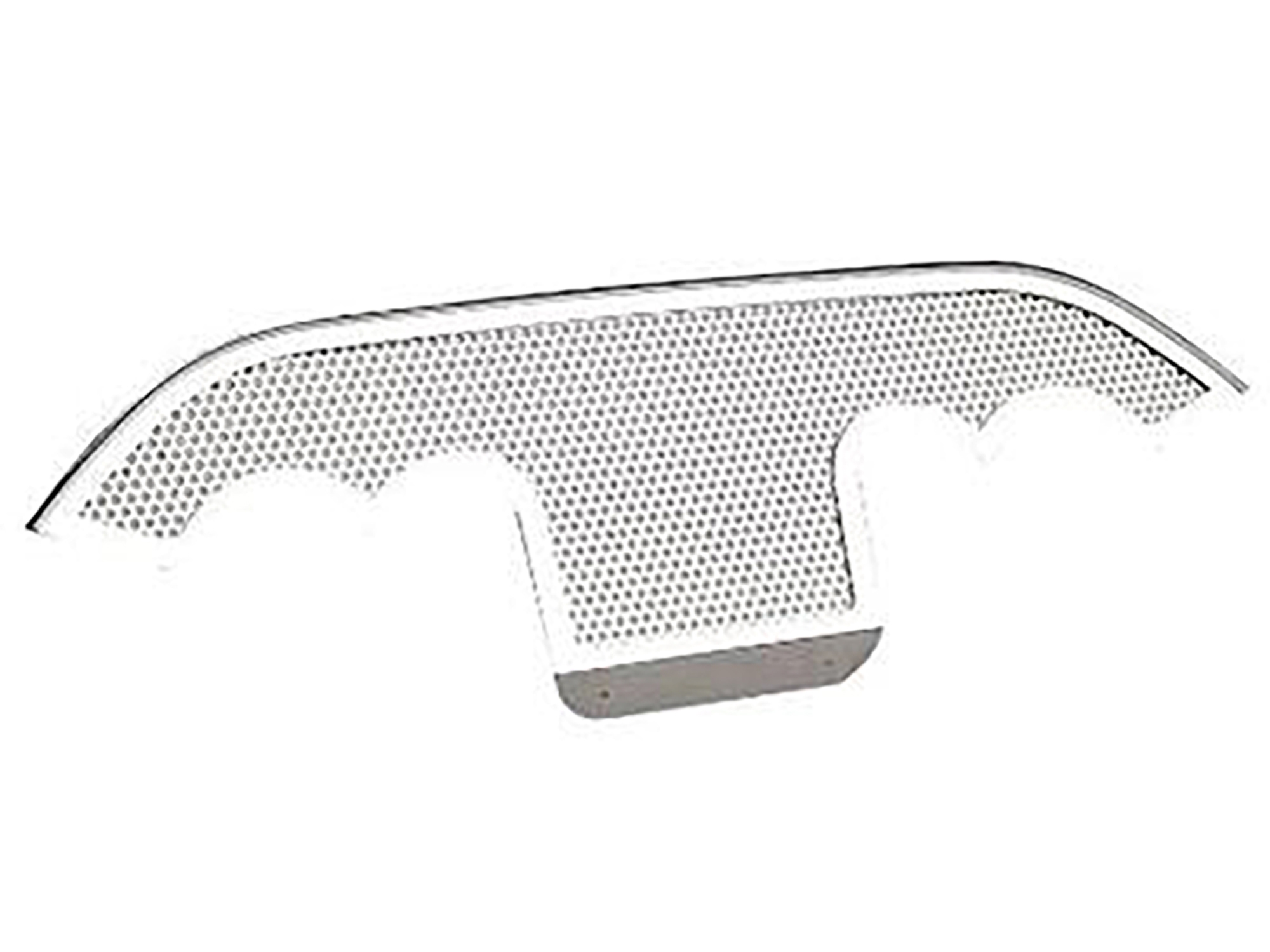 335068 97-04 Uitlaatpoort Filler Panel - Geperforeerd roestvrij staal - Stock Uitlaat