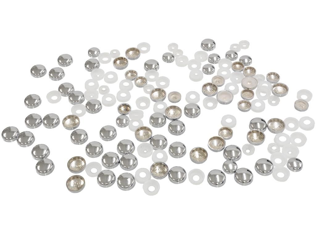 335070 97-13 Chrome Knop Schroefkop Covers