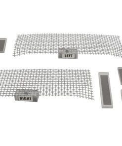 335131 97-04 zijkoker grille / scherm - chroom
