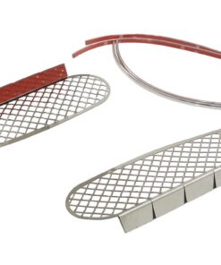 335139 97-04 Voorrem Duct Grilles - Laser Mesh Roestvrij Staal - Paar