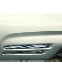 335196 97-04 2pc Geperforeerde roestvrije achterventilator Bumper grilles
