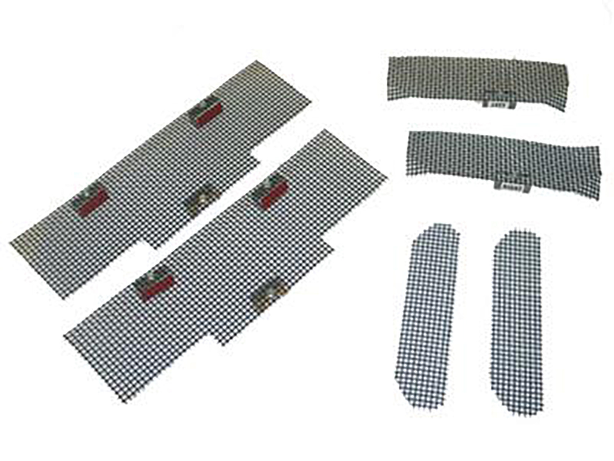 335243 97-04 Rem / zij-en achter DuctGrilleScreenBlack - Set of 6 (ND) "USE 335020"