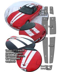 335307 99-04 z06 hardtop rally strip kit (nd)
