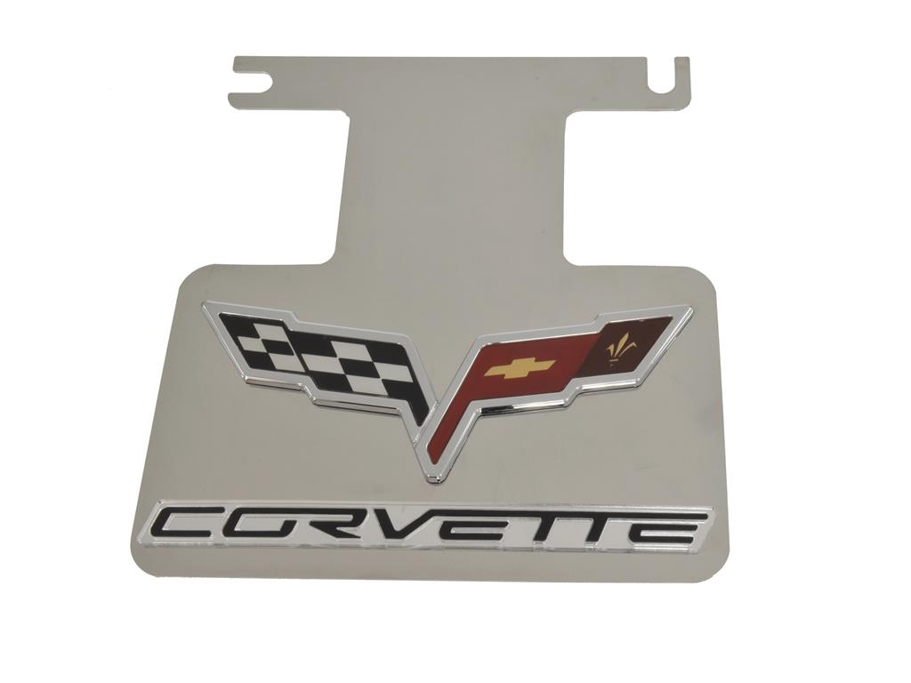 336010 05-13 uitlaat Dress Up plaat - roestvrij staal - C6 Acrylic Emblem