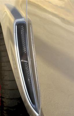 336083 06-13 Vent Grilles - Z06 achter zijde - rond Hole - roestvrij staal