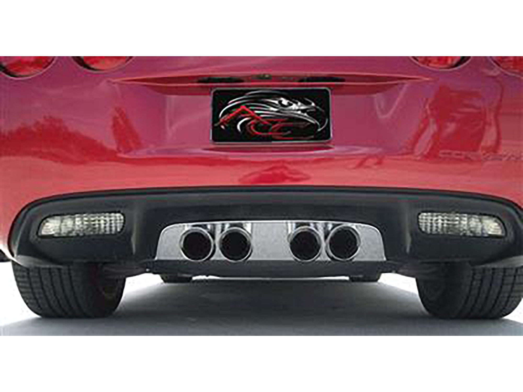 336099 05-13 uitlaat Port vulstuk paneel - gepolijst roestvrij staal - Corsa viervoudig 3.5 eindstukken