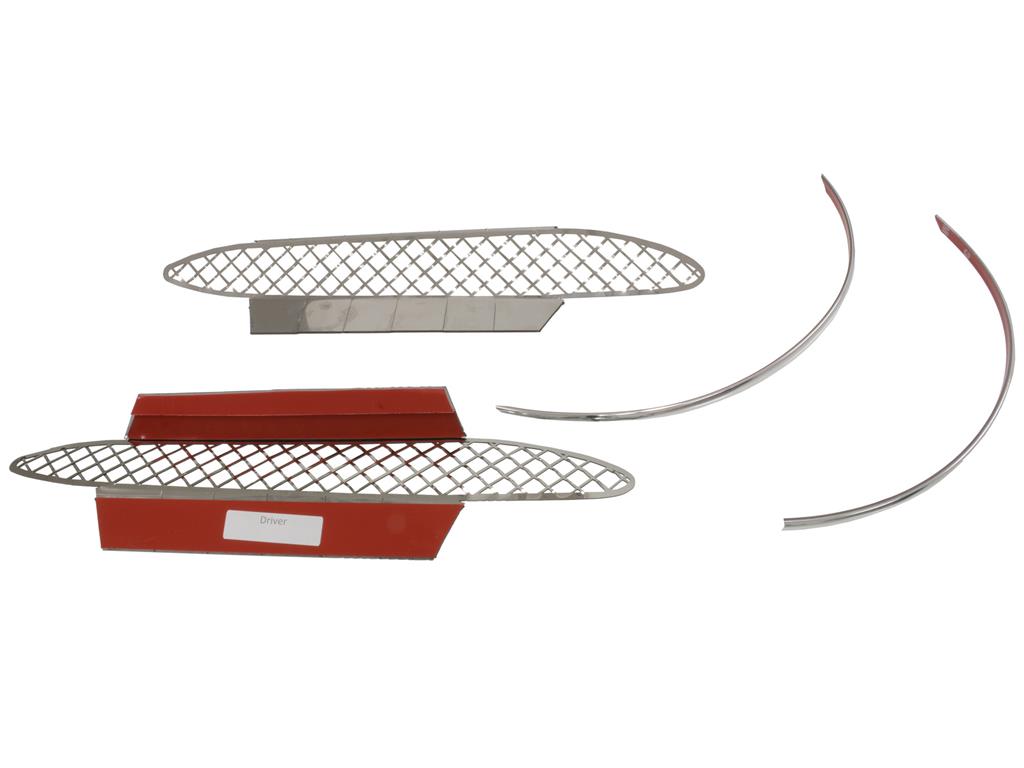 336129 05-13 Laser Mesh zijde spatbord Grilles behalve Z06 / ZR1 / Grand Sport