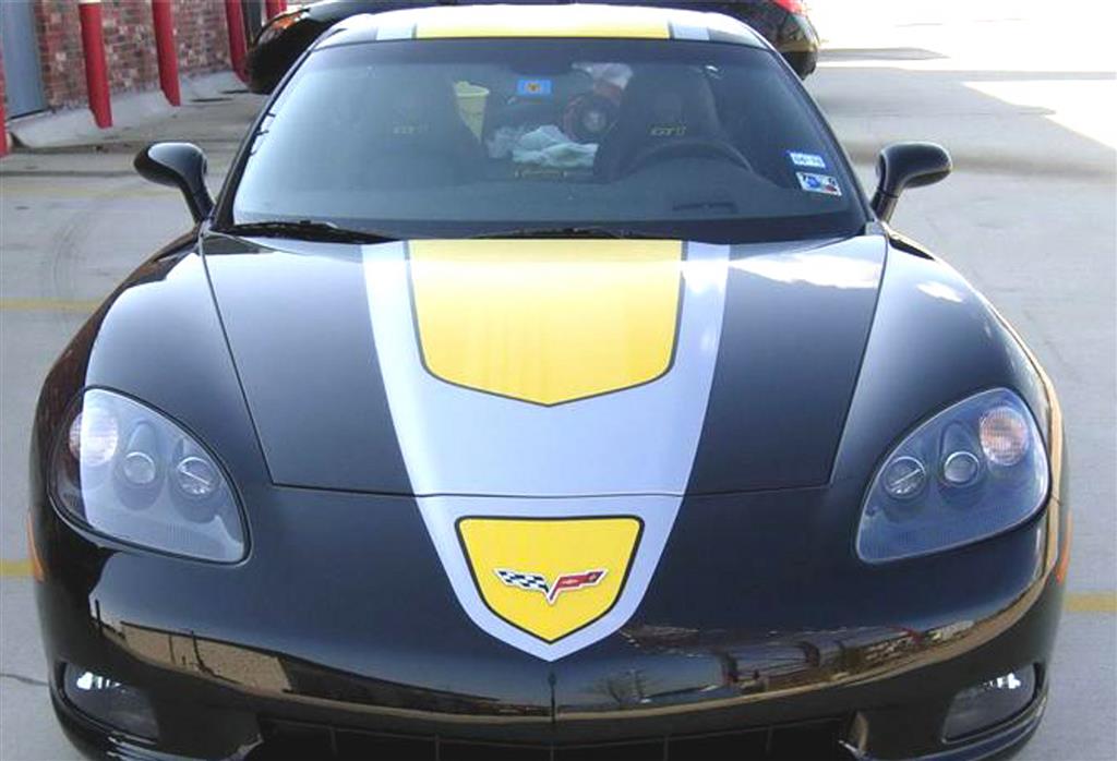 336141 05-13 GT1 Stripes Decal pakket - geel Jake - Z06 / Grand Sport (ND)