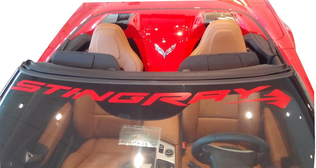 337018-01 14-18 Silver Stingray Windshield Decal