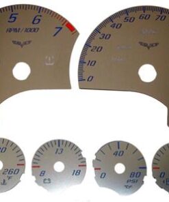 396001 05-13 Gauge Face set roestvrij staal behalve Z06 ZR1 (ND)