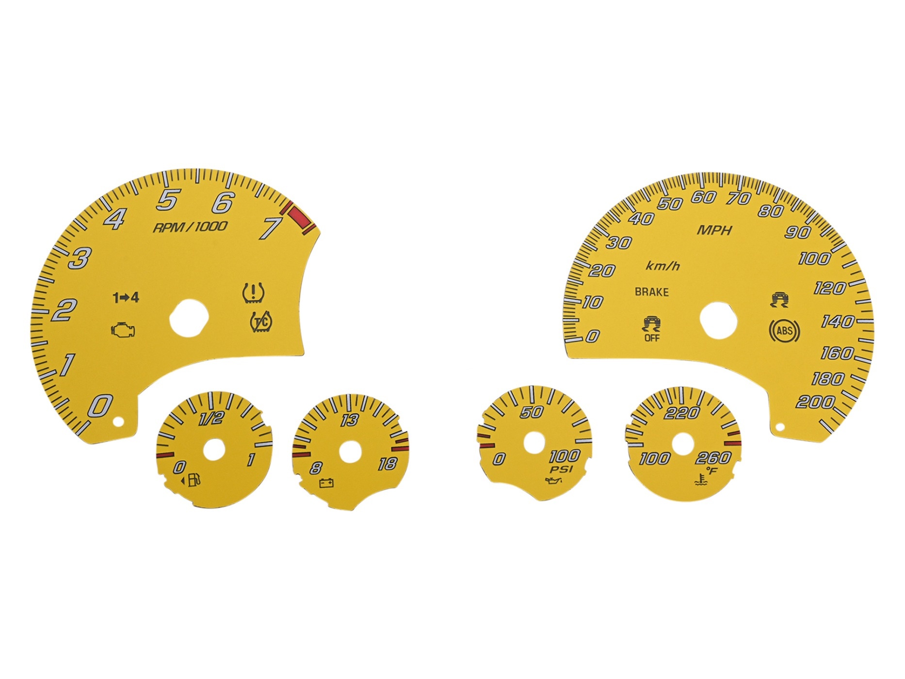 396078 06-13 Gauge Face set Z06 (ND)