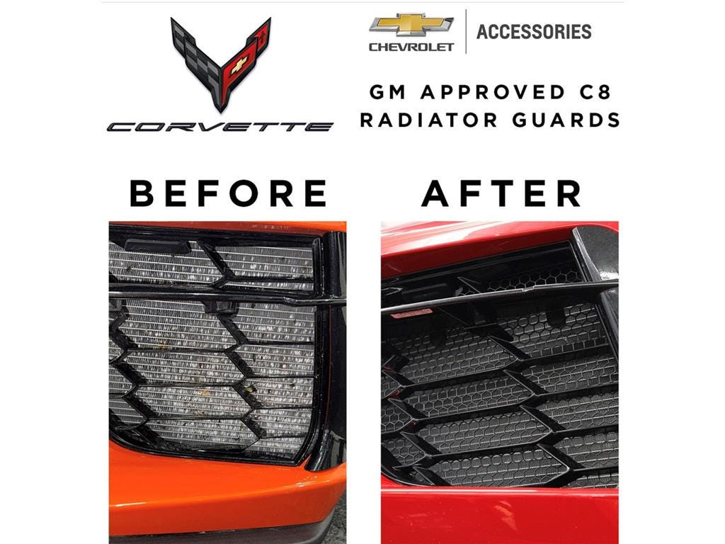 428003 2023-2024 Z06 & E-Ray Scrape Armor radiateur Grill Guards