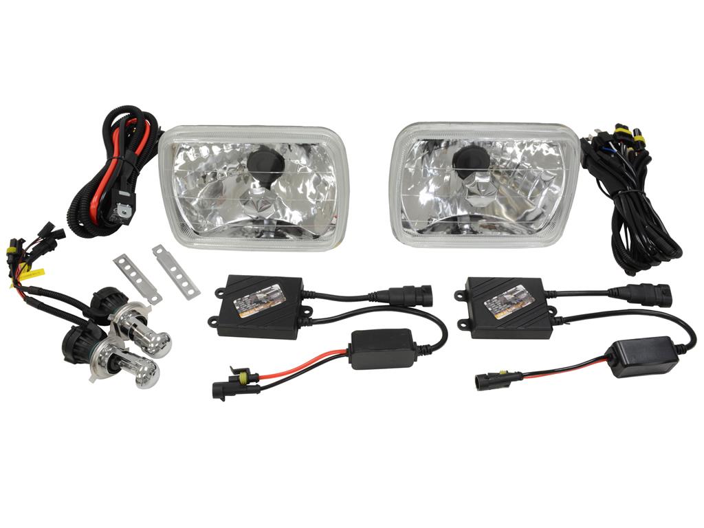 444373 1984-1996 Penetrator koplamp ombouw Kit met Diamond Cut Lens