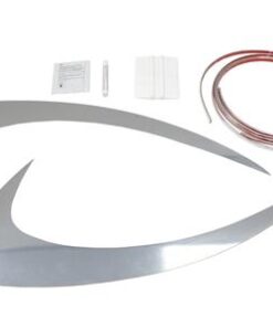446135 05-13 koplamp Eyebrow - Chrome Acrylic ABS