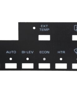 454334 1986-1989 Verwarming & Airconditioning Control Face Applique met Achter Defroster