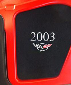 465062 1997-2004 Underhood Display Invoegen met jaar en C5 logo zwart Tapijt