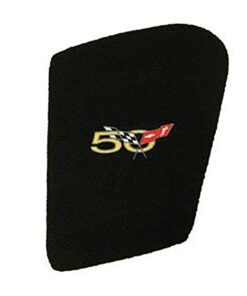 465116 03 Under Hood Display Invoegen - Black Carpeted met 50th Anniversary Logo