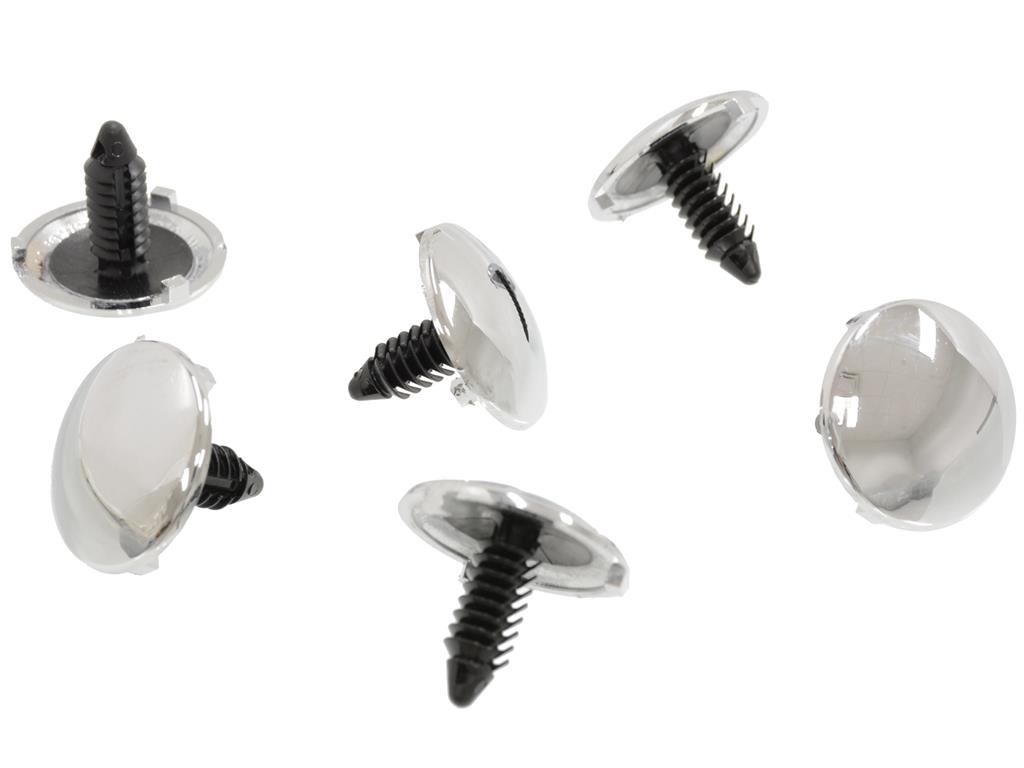 467010 14-19 Chrome Hood Liner Button