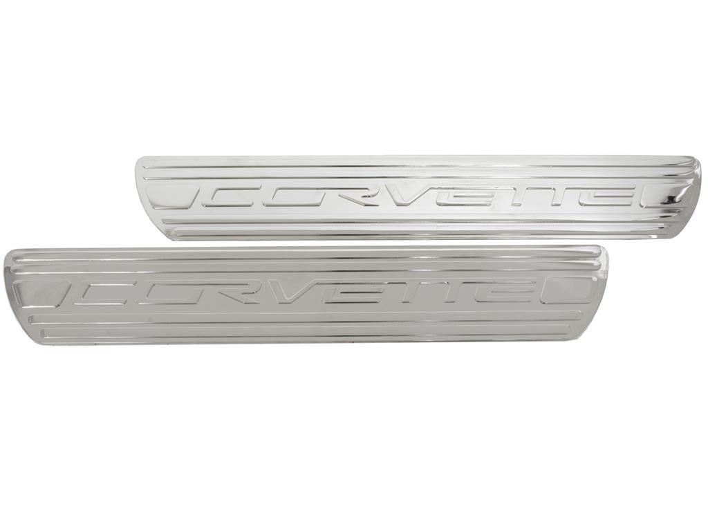 486012 05-13 Billet aluminium deur Sill plaat - Chrome