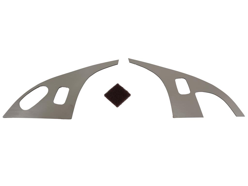 486077 05-13 deur Lock Trim - geborsteld roestvrij staal met Option Button