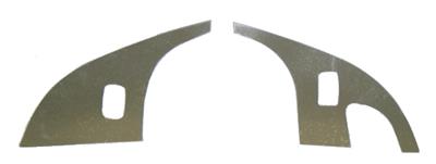 486112 05-13 deur Lock Trim - geborsteld roestvrij staal - Standard - paar