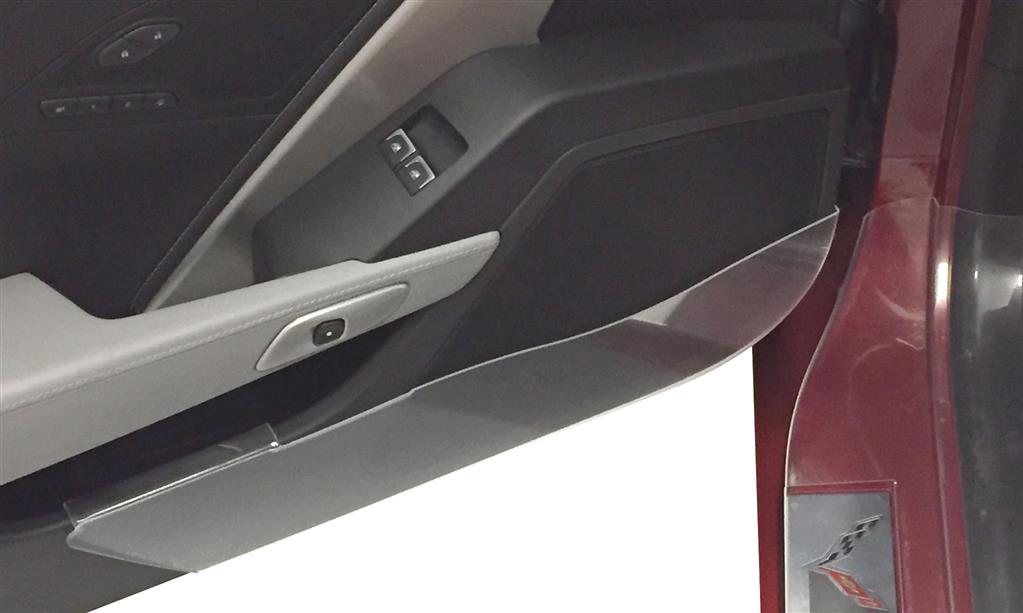 487003 14-19 Door Panel Lower Clear Kick Guard Prot